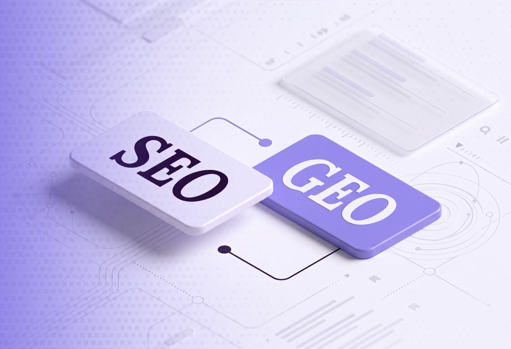 SEO and GEO: search engine optimisation connected to generative engine optimisation
