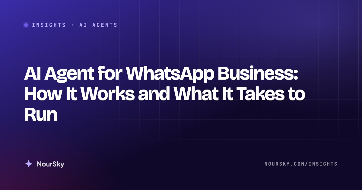 AI Agent for WhatsApp Business: How It Works and What It Takes to Run