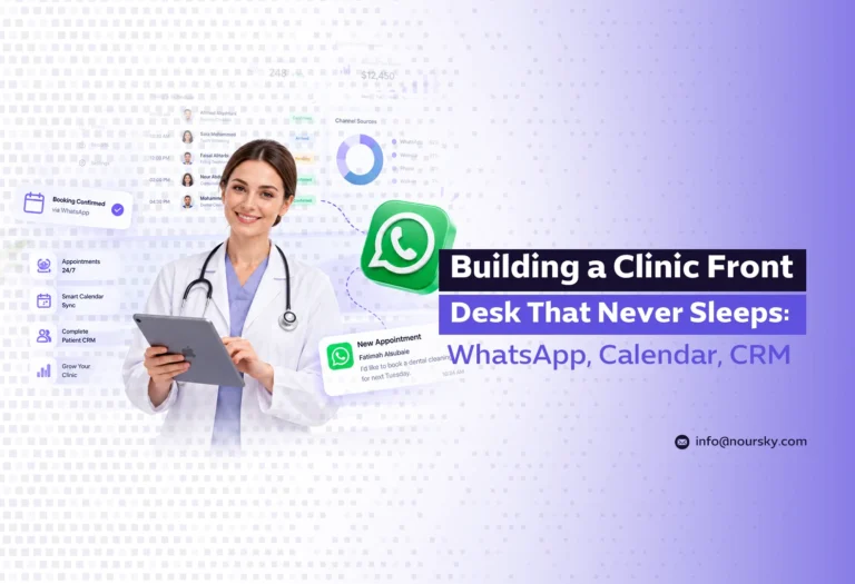 Building a Clinic Front Desk That Never Sleeps: WhatsApp, Calendar, CRM