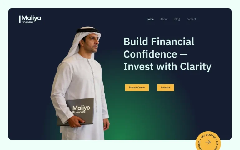 Maliya Financial: Financial Services Website case study by NourSky